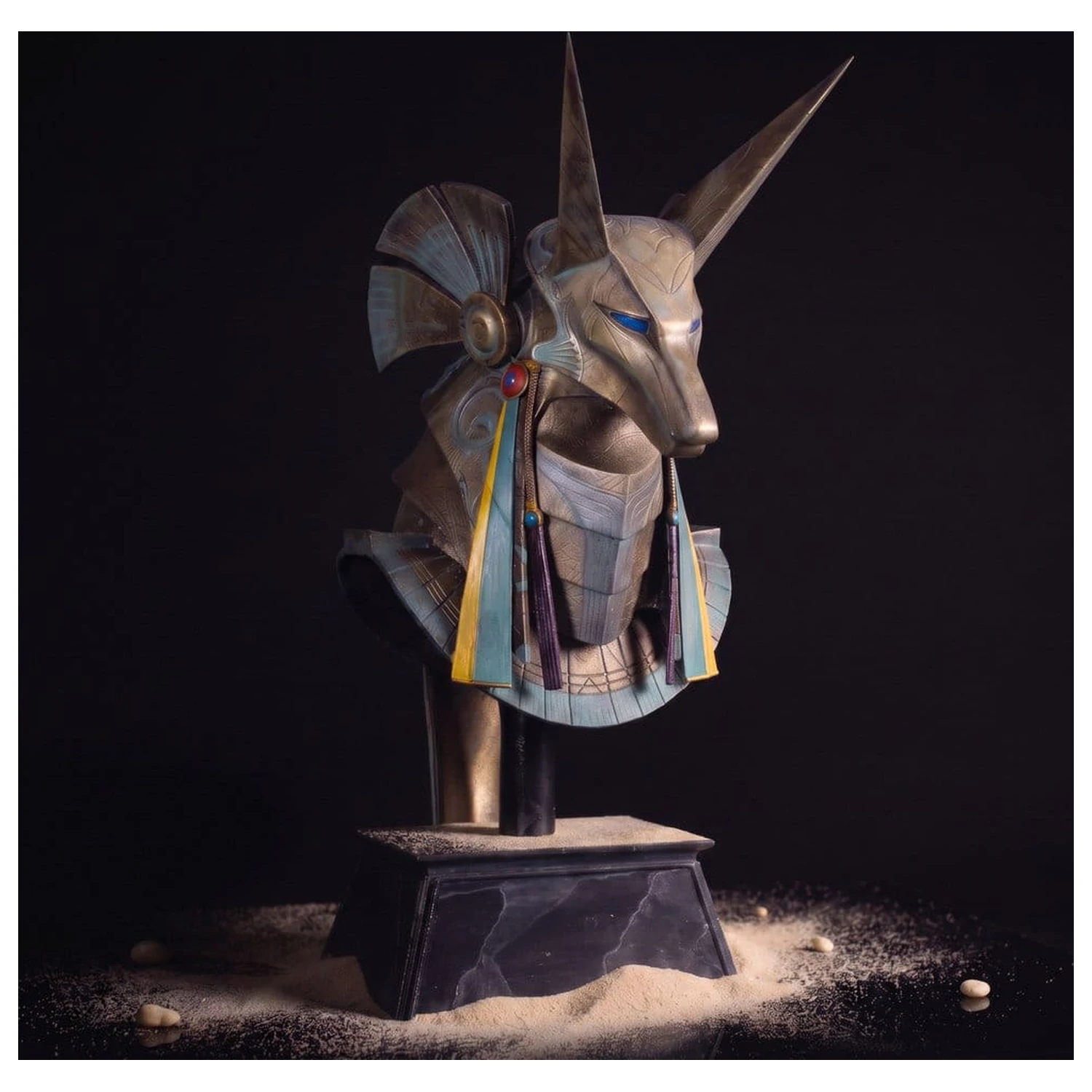 Stargate Replika namizne replike čelade Jackal Guard Helmet Anubis 15 cm fotografija izdelka