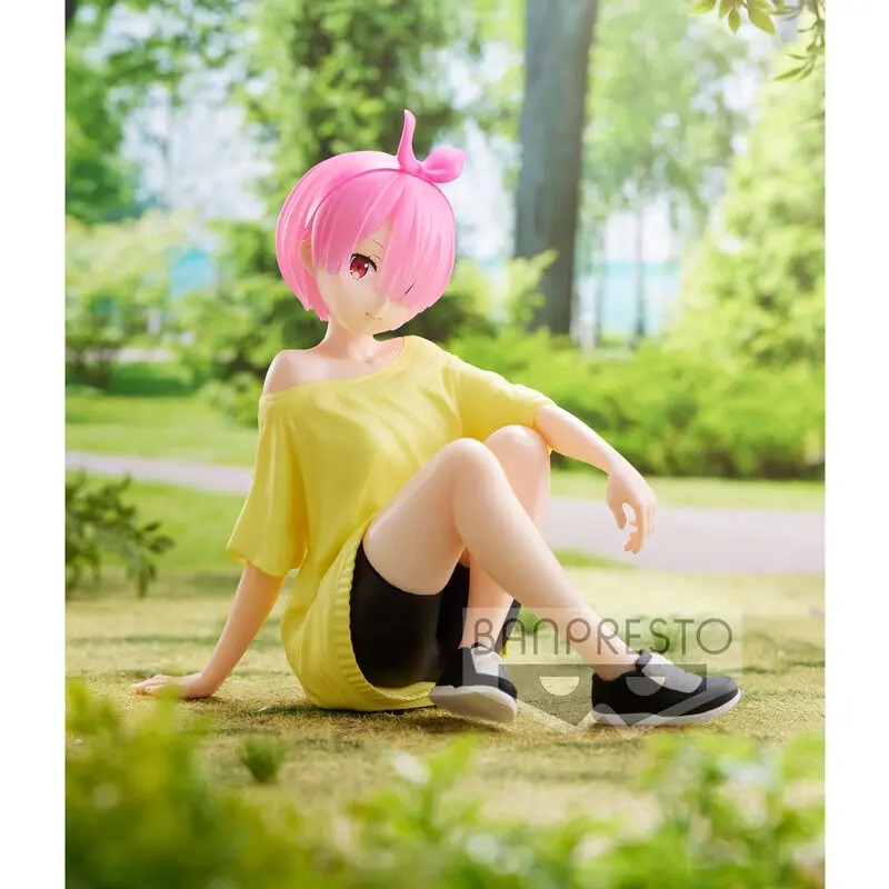 Starting Life in Another World Re:Zero Relax Time Ram Training Syle figura 14 cm fotografija izdelka