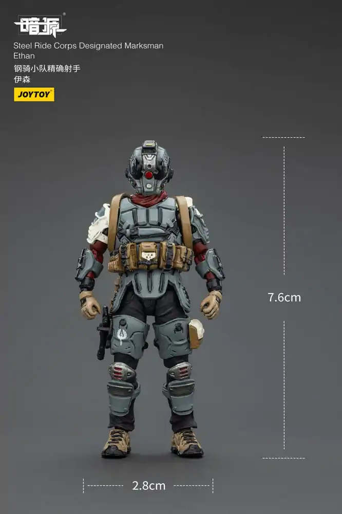 Steel Ride Corps Dark Source Akcijska figura Designated Marksman Ethan 7 cm fotografija izdelka