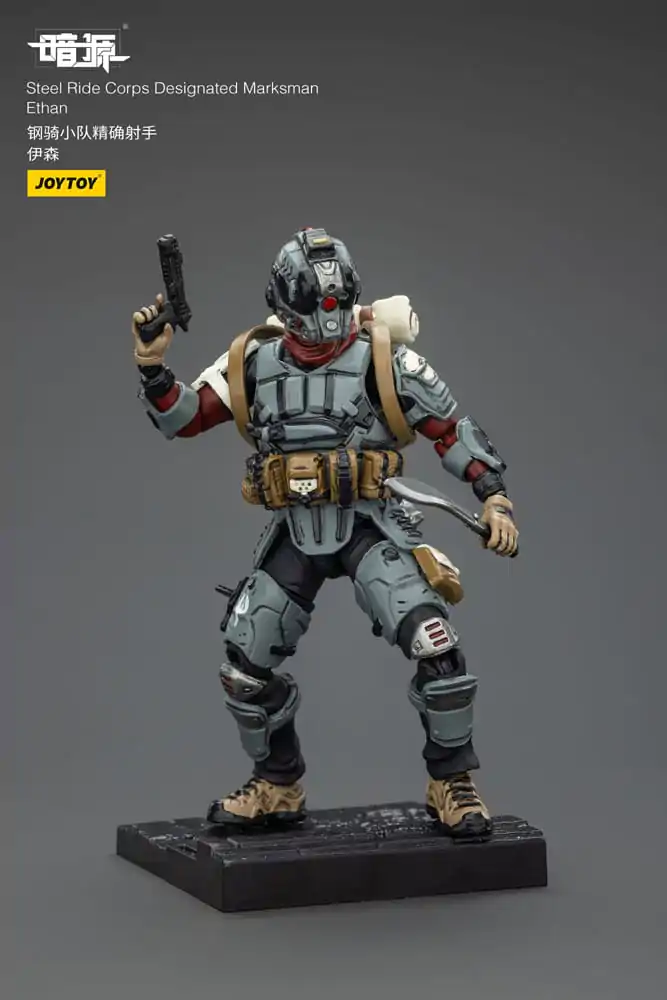 Steel Ride Corps Dark Source Akcijska figura Designated Marksman Ethan 7 cm fotografija izdelka
