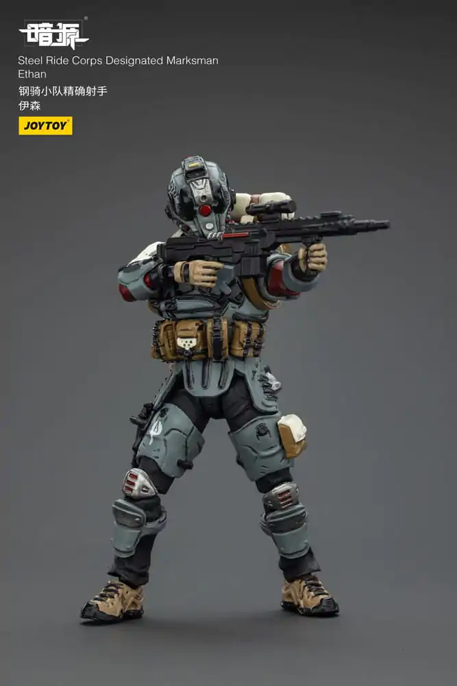 Steel Ride Corps Dark Source Akcijska figura Designated Marksman Ethan 7 cm fotografija izdelka