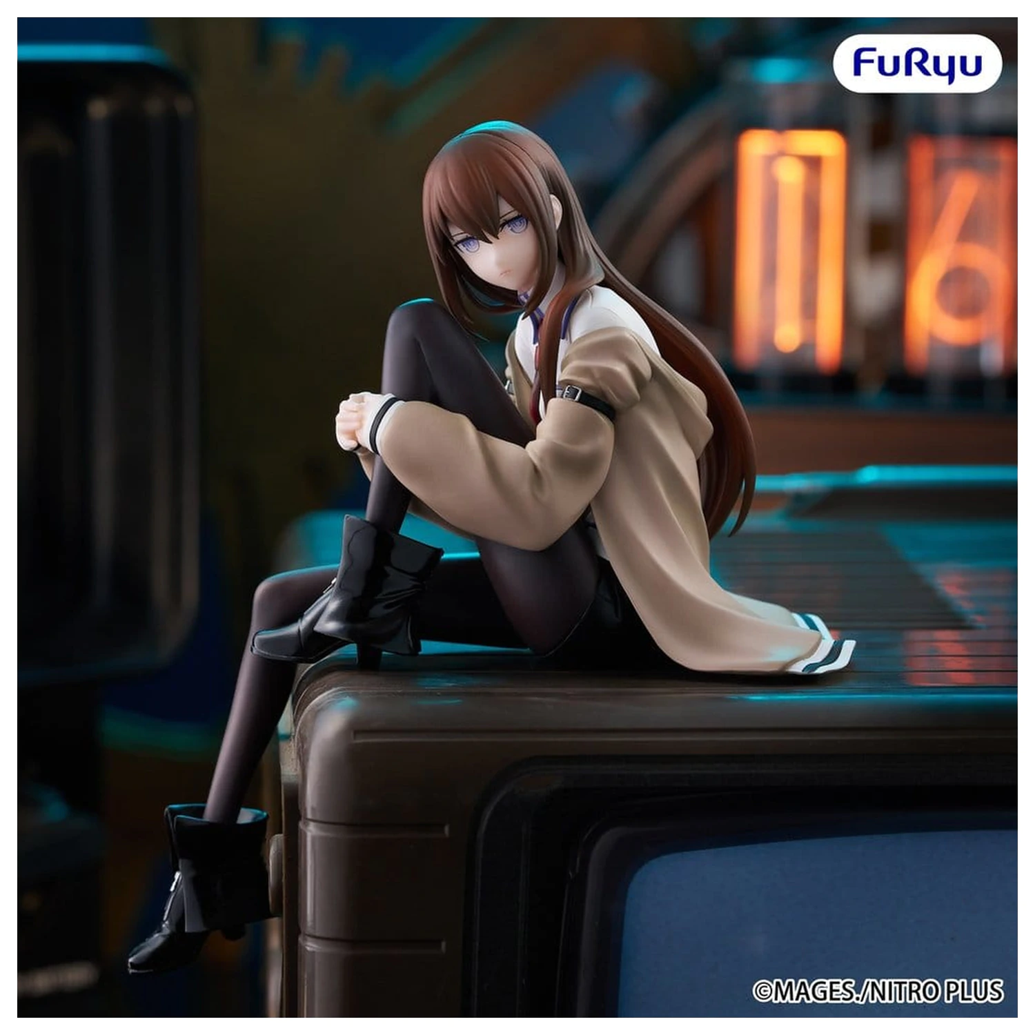 Steins Gate Noodle Stopper PVC kip Kurisu Makise 14 cm fotografija izdelka