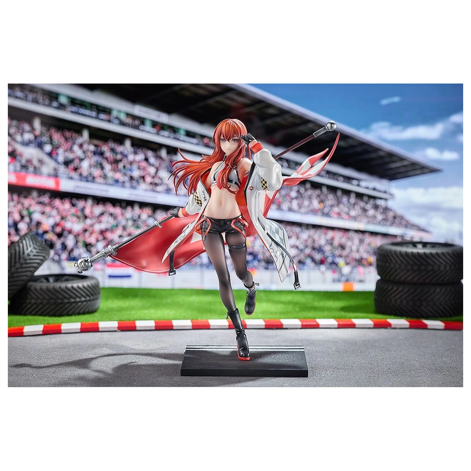 Steins;Gate PVC figura 1/7 Kurisu Makise: Racing Ver. 24 cm fotografija izdelka