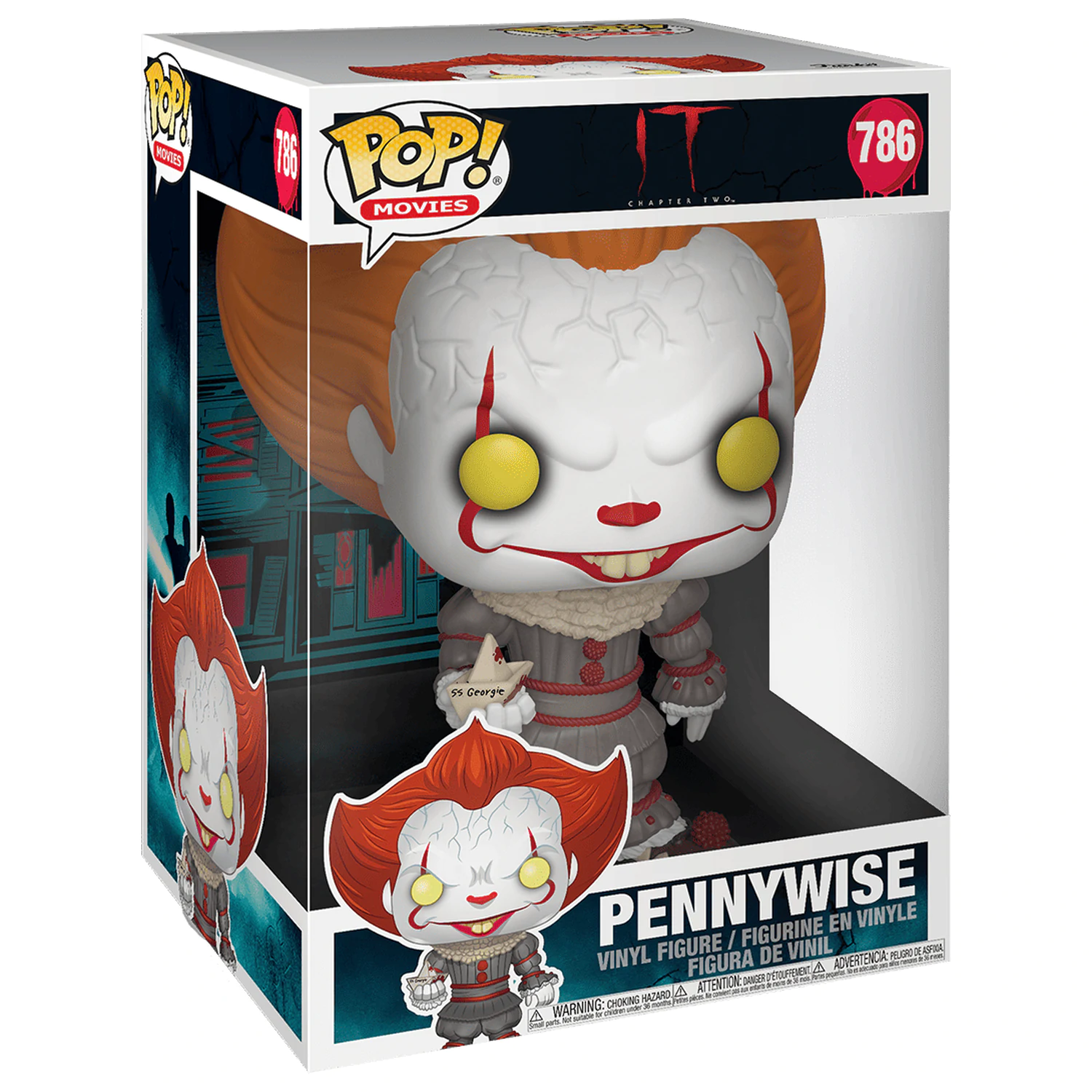 Stephen King's It 2 Super Sized POP! Vinilna Figura Pennywise s Čolnom 25 cm fotografija izdelka