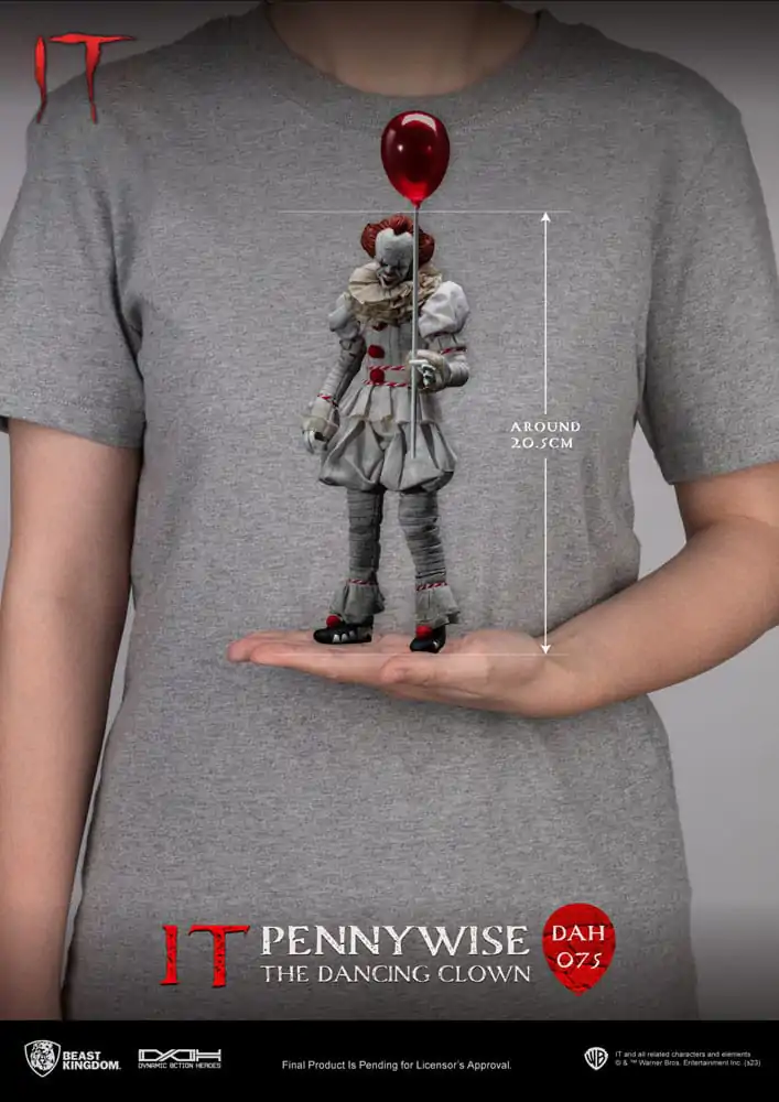 Stephen Kings It Dynamic 8ction Heroes akcijska figura 1/9 Pennywise 21 cm fotografija izdelka