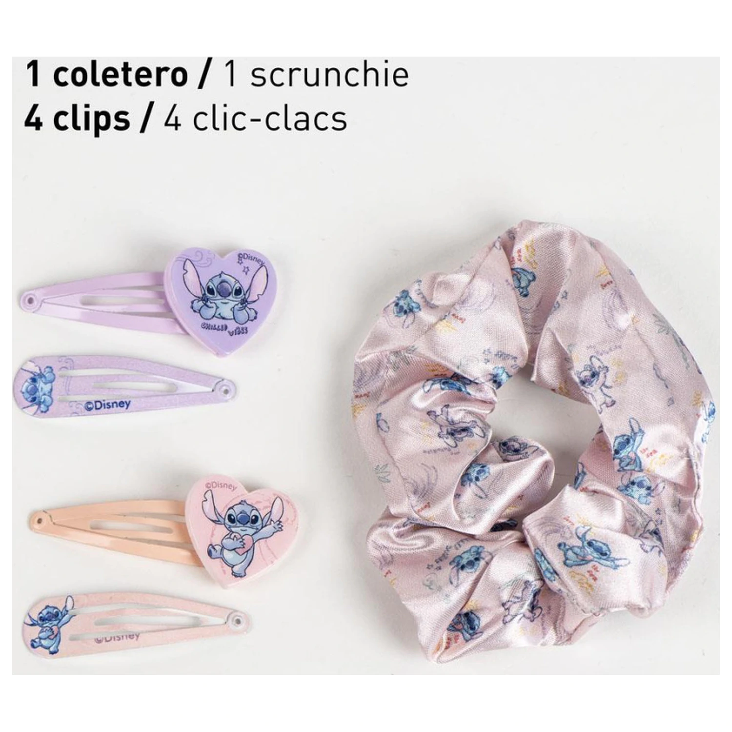 Sponka za lase in elastika za lase Stitch Alien Love Set v škatli fotografija izdelka