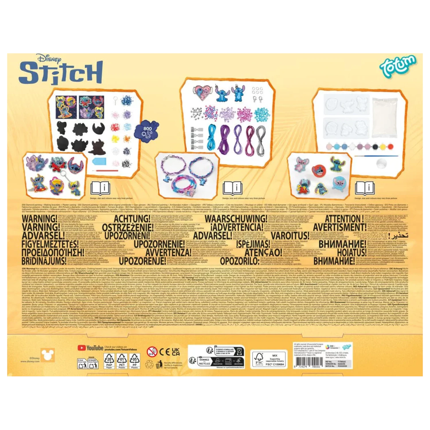 Stitch Aliens komplet 3-v-1 za ustvarjanje fotografija izdelka