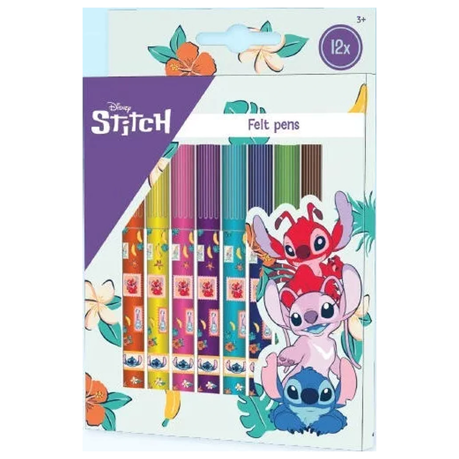 Stitch Aloha flomastri s konico iz filca, komplet, 12 kosov fotografija izdelka