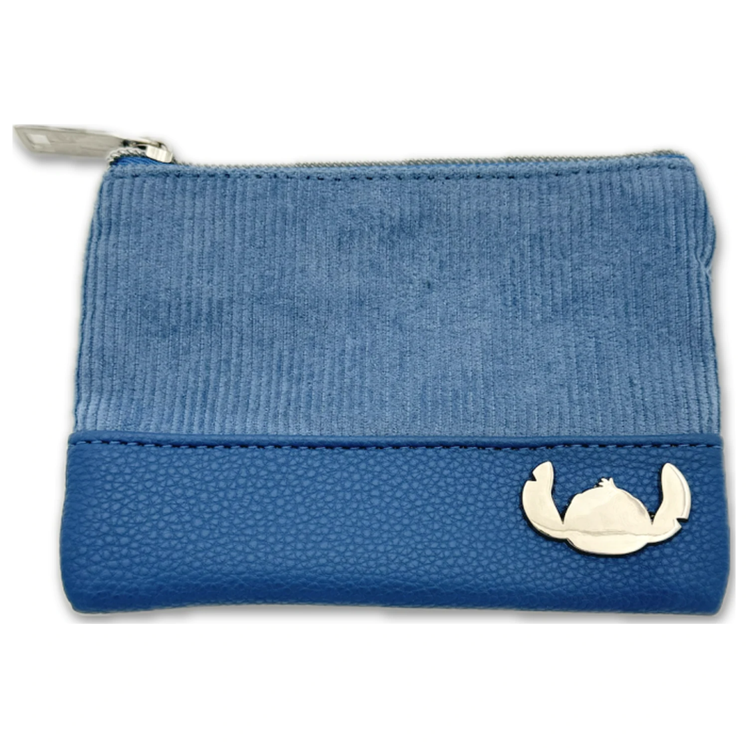 Stitch & Angel modri žametni modni dvojni etui denarnica fotografija izdelka