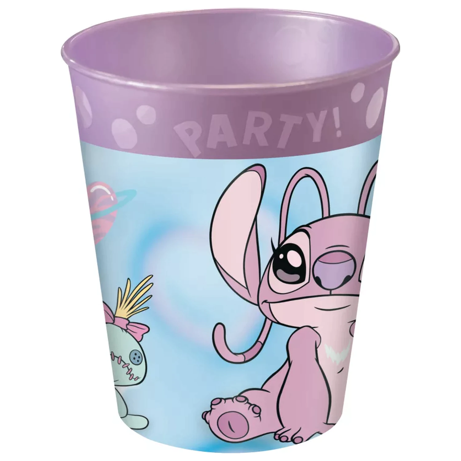 Stitch and Angel Cute mikro vrhunski plastični komplet kozarcev 4 kos. 250 ml fotografija izdelka