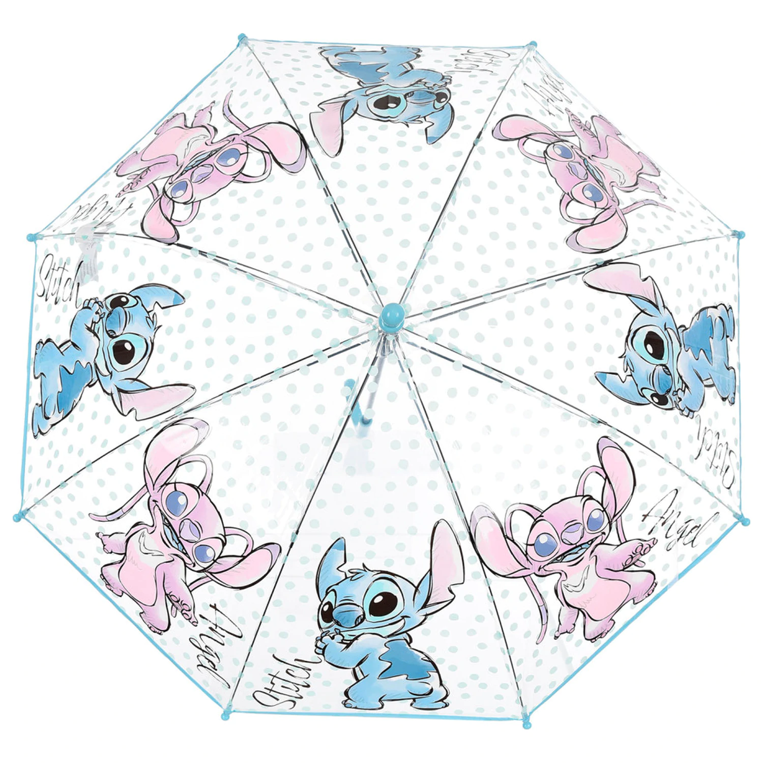Stitch Angel otroški prozoren dežnik 72 cm fotografija izdelka