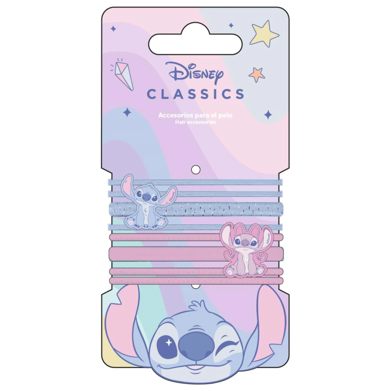 Stitch Angel Hair Tie Set 8 kosov fotografija izdelka