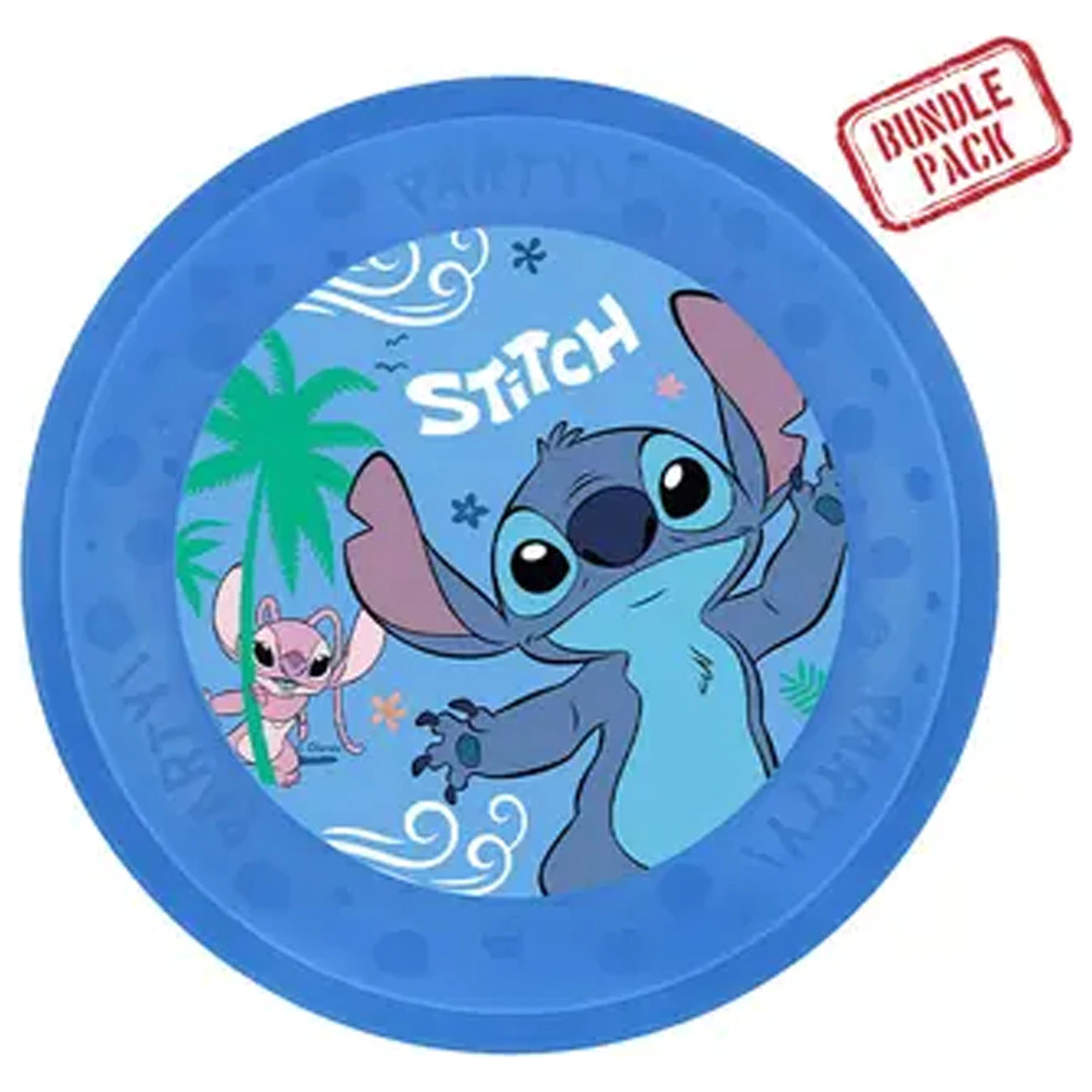 Stitch Angel Micro Premium Plastic Ploščat Krožnik 4-Delni Set 21 cm fotografija izdelka