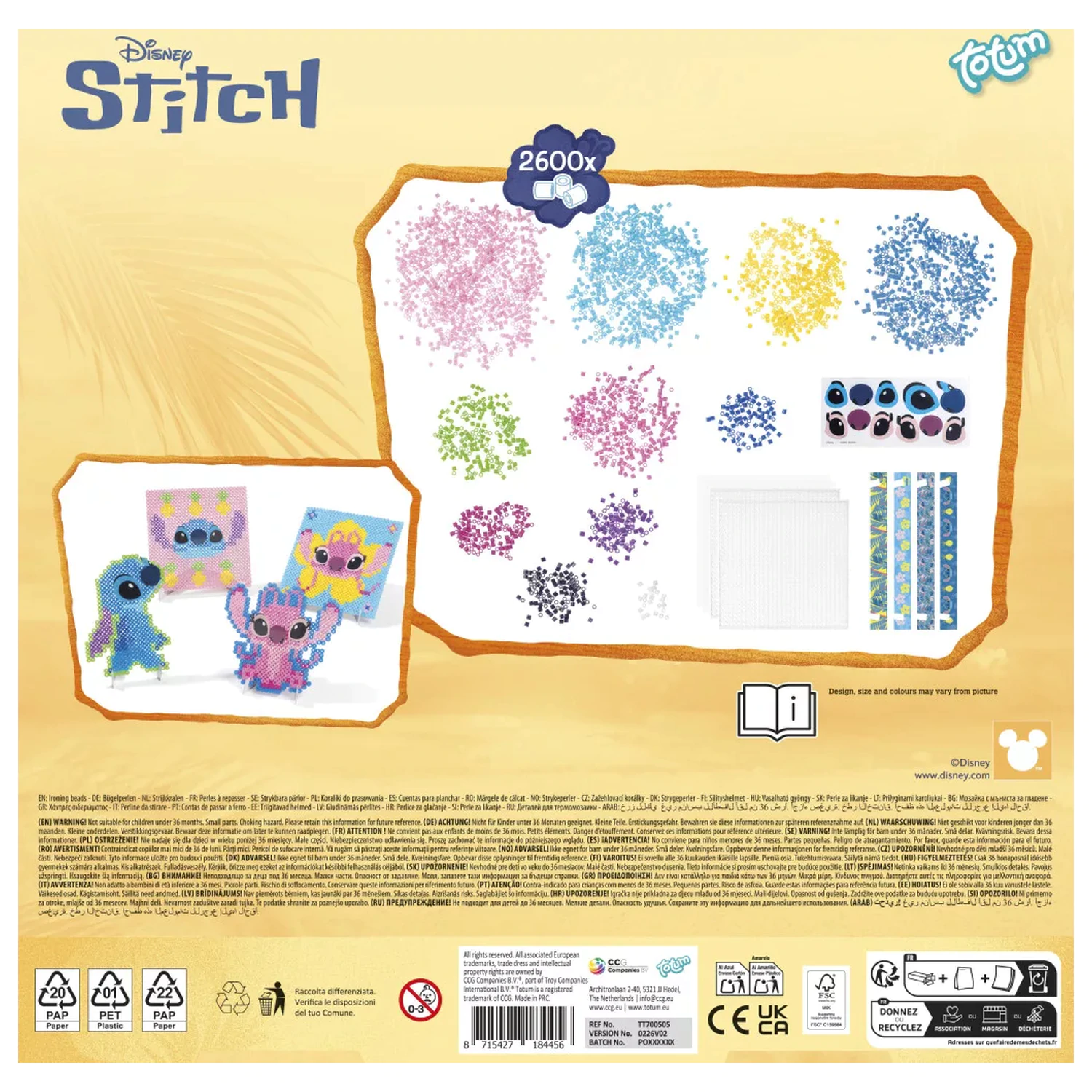 Stitch Angel komplet za ustvarjanje z likalnimi perlicami fotografija izdelka