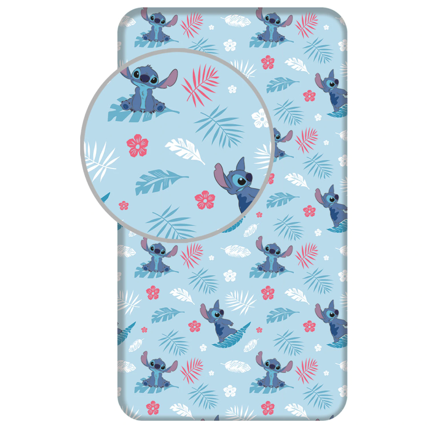 Stitch modra napenjalna rjuha 90x200 cm fotografija izdelka