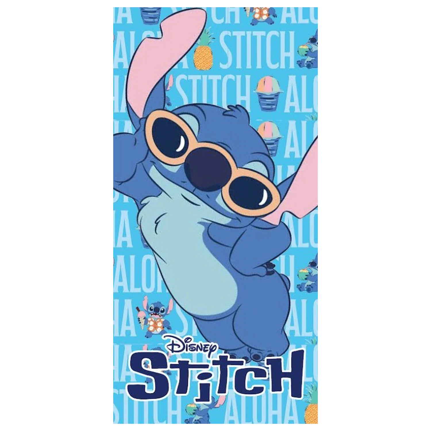 Stitch Cool Aloha brisača 70x140 cm fotografija izdelka