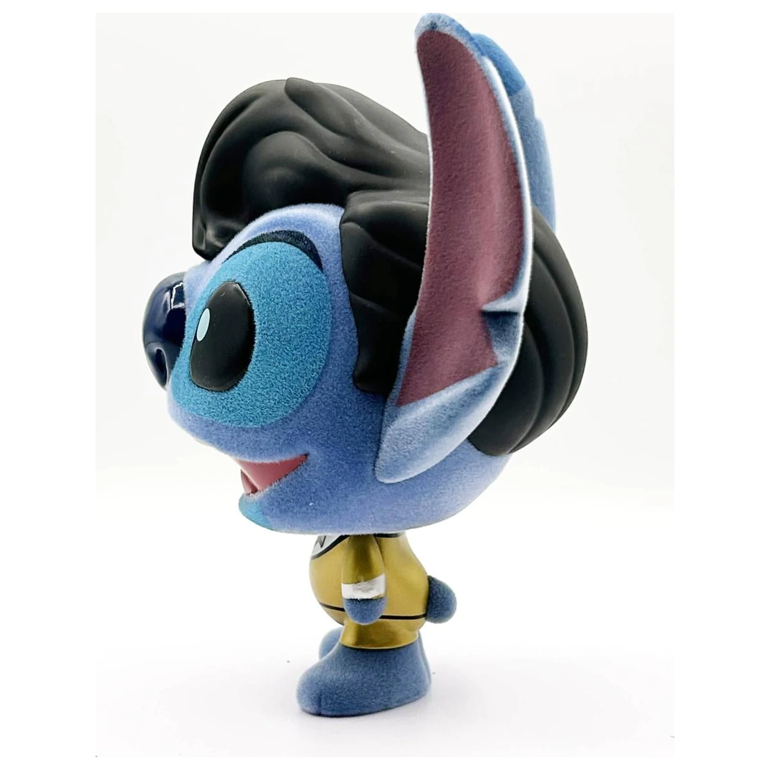 Stitch Elvis Gold Suit Bhunny flokana vinilna figura fotografija izdelka