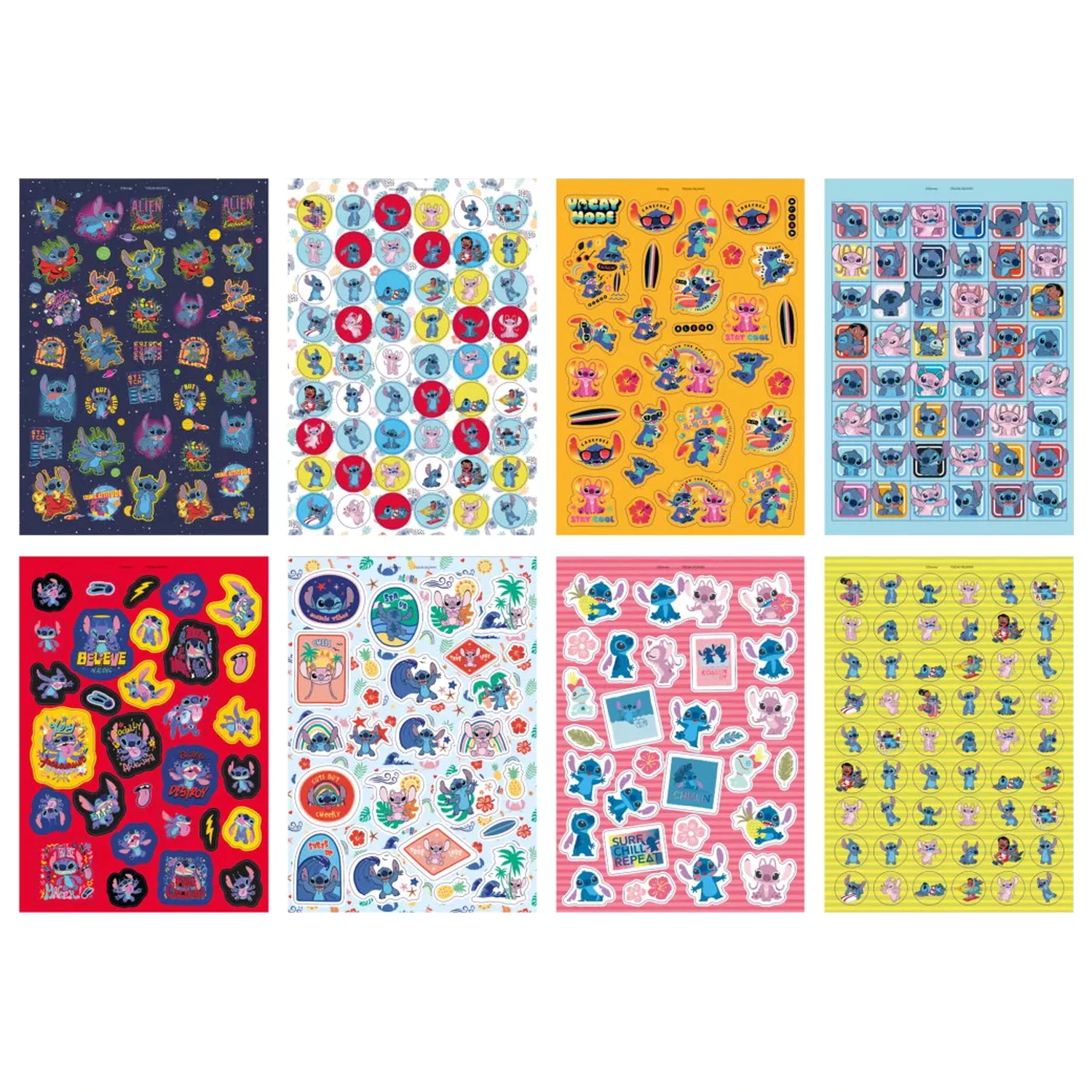Stitch Extrovert Paket nalepk 8 listov fotografija izdelka