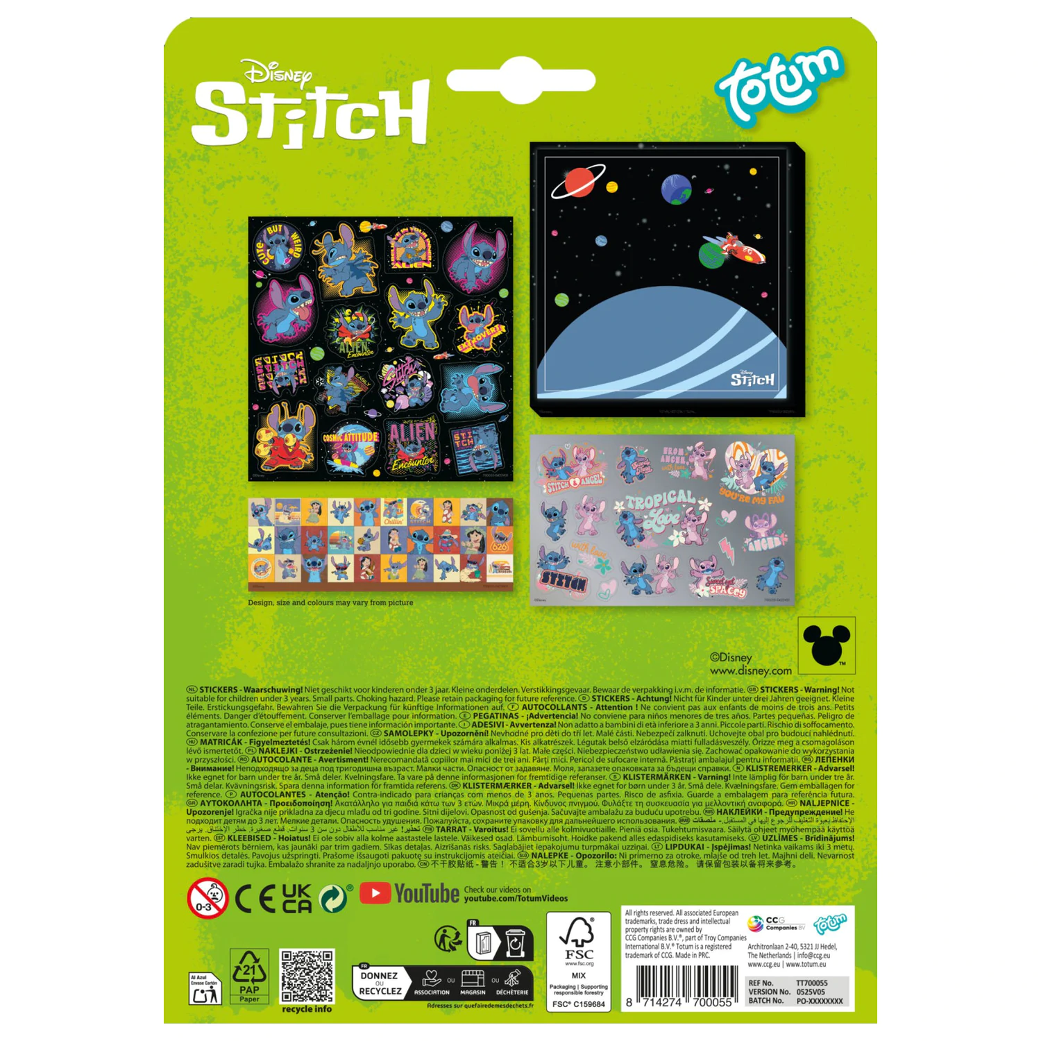Stitch Extrovert set nalepk fotografija izdelka