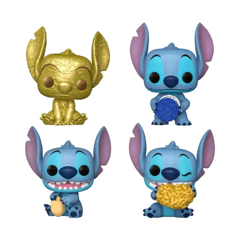 Stitch Holiday 2024 Pocket Funko POP! Vinyl obeski za ključe 4-Pack Dreidel Box 4 cm fotografija izdelka