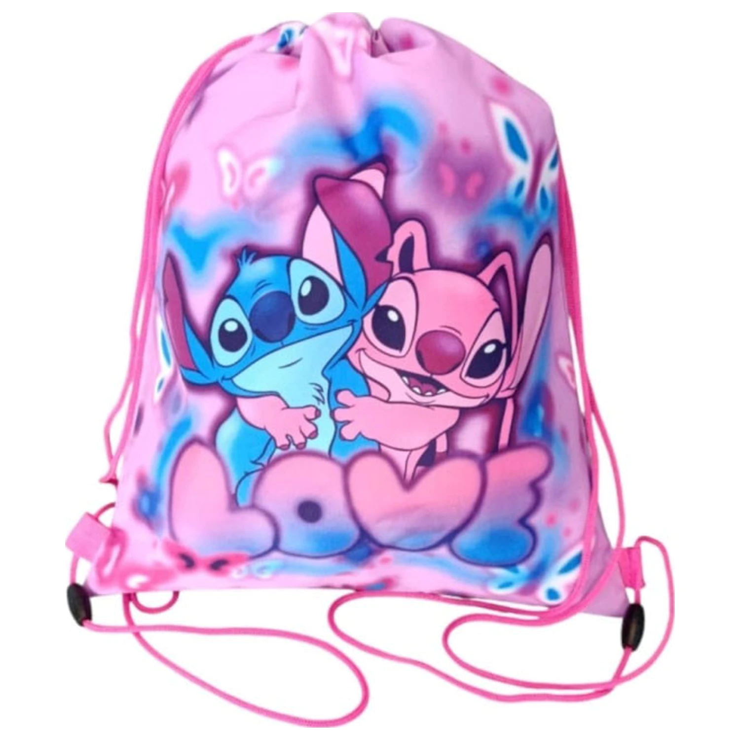 Stitch Love športna torba, telovadna torba 37 cm fotografija izdelka