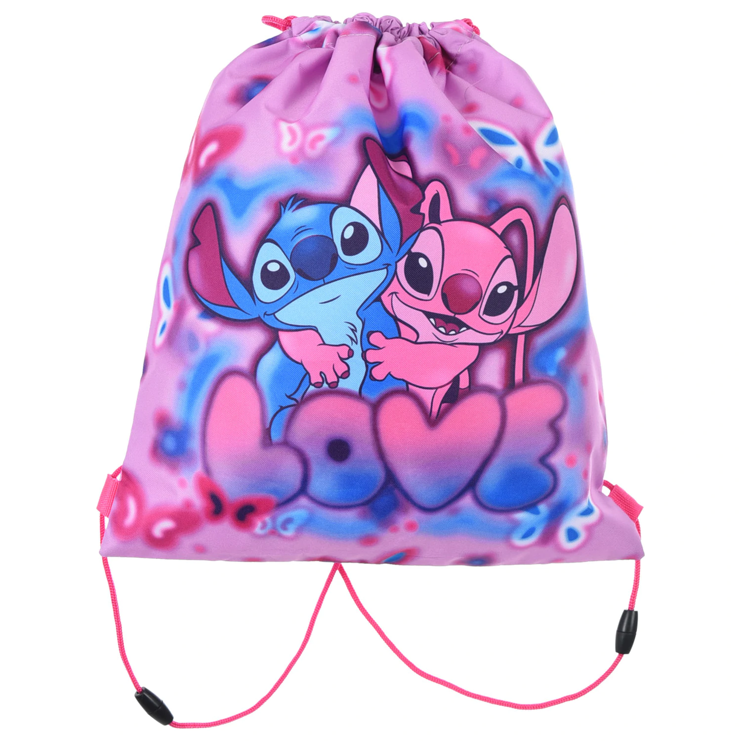 Stitch Love športna torba, telovadna torba 37 cm fotografija izdelka
