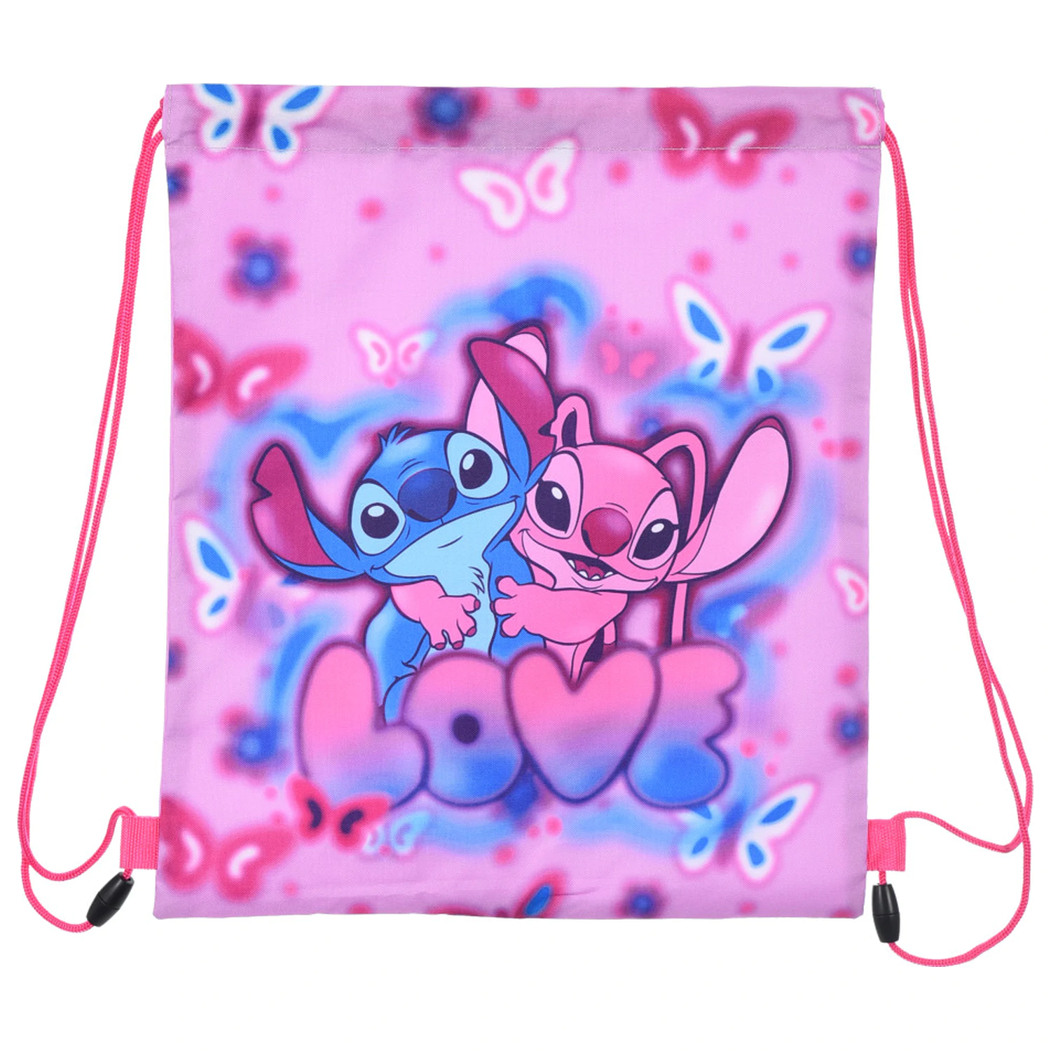 Stitch Love športna torba, telovadna torba 37 cm fotografija izdelka
