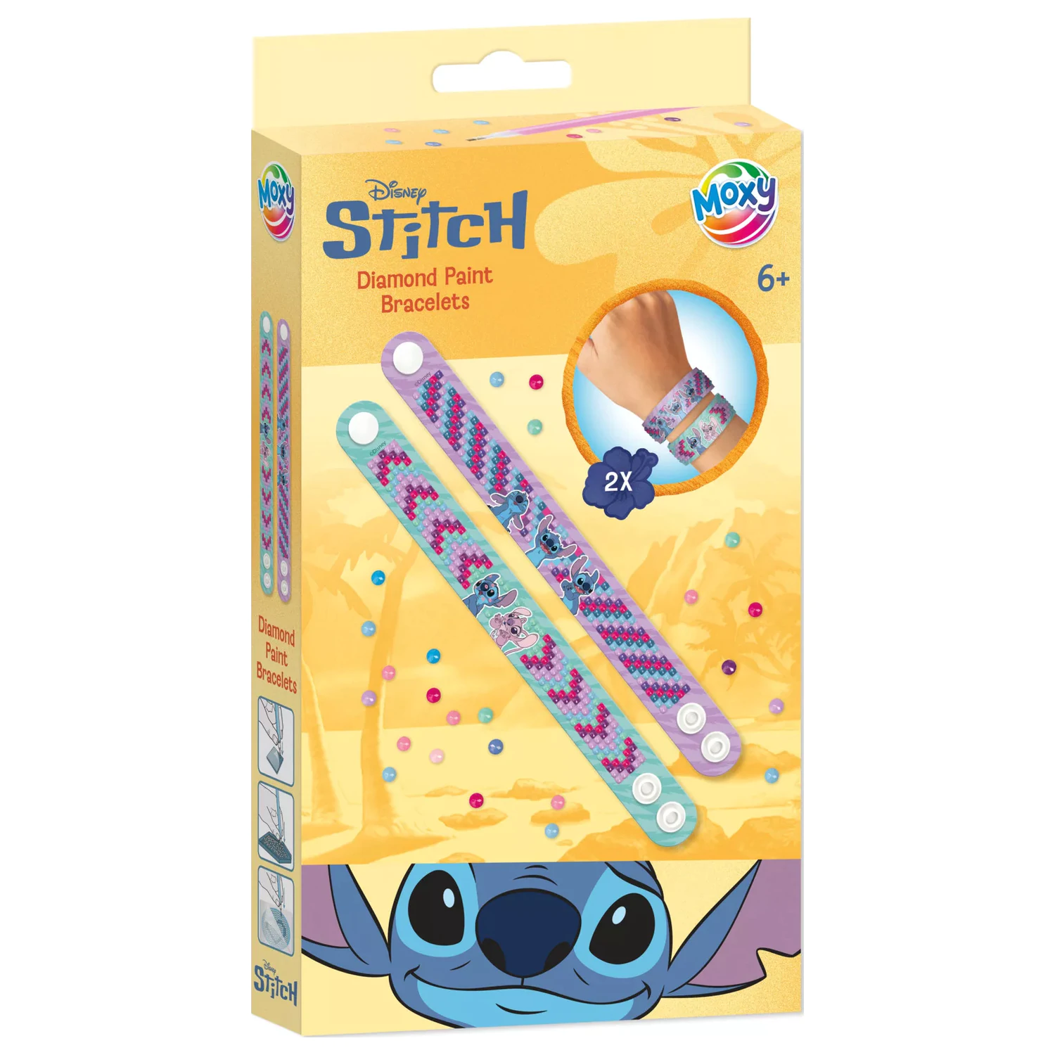 Stitch Moxy diamantna pika zapestnica, komplet 2 fotografija izdelka