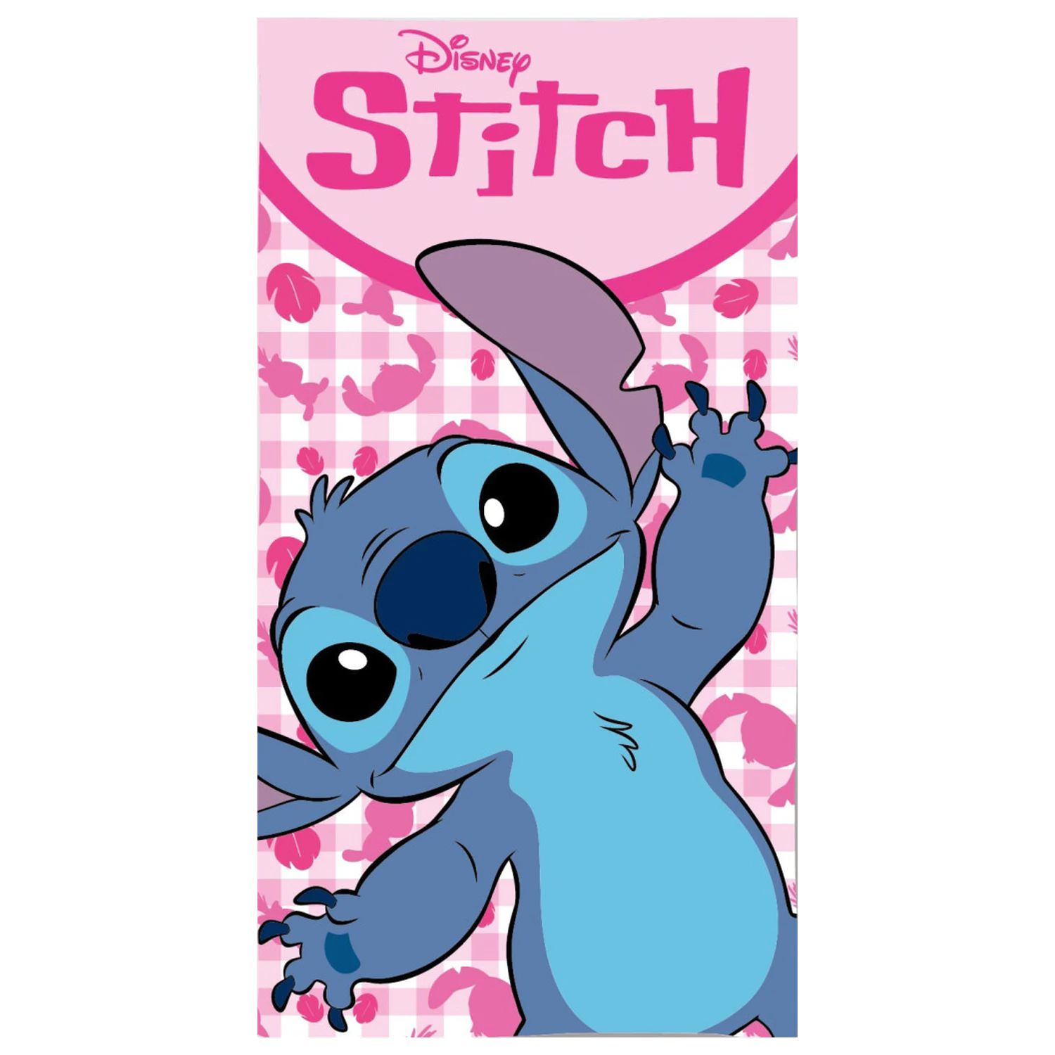 Stitch Pink Fun brisača 70x140cm fotografija izdelka