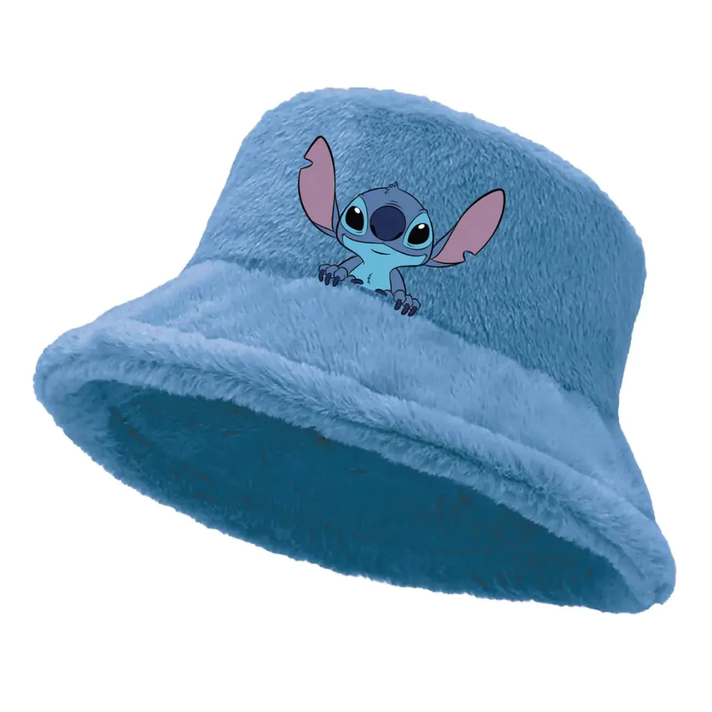 Stitch embrosed in plush bucket klobuk 54/56 cm fotografija izdelka