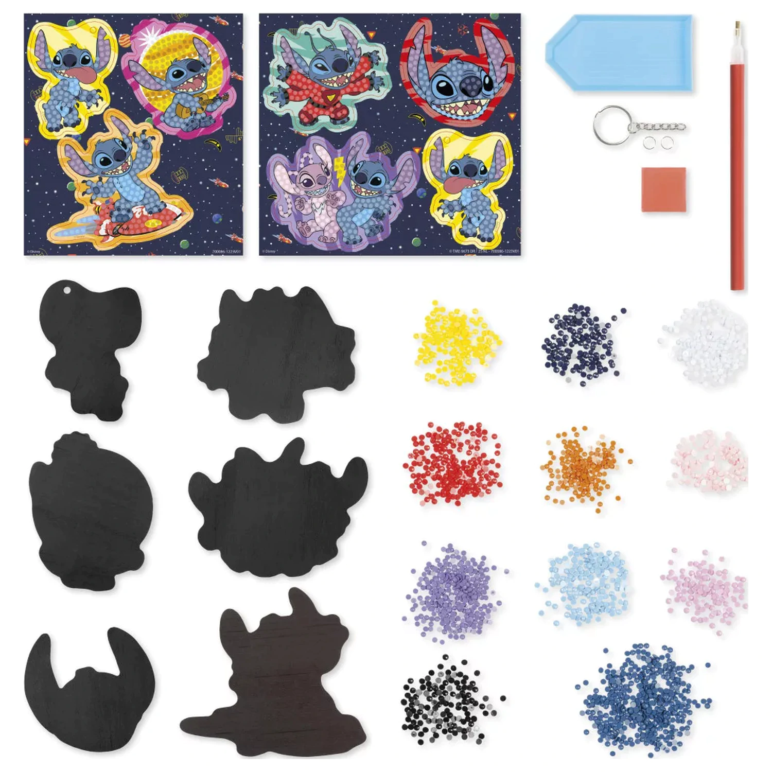 Lilo and Stitch Surf z diamanti obložen magnetni set fotografija izdelka