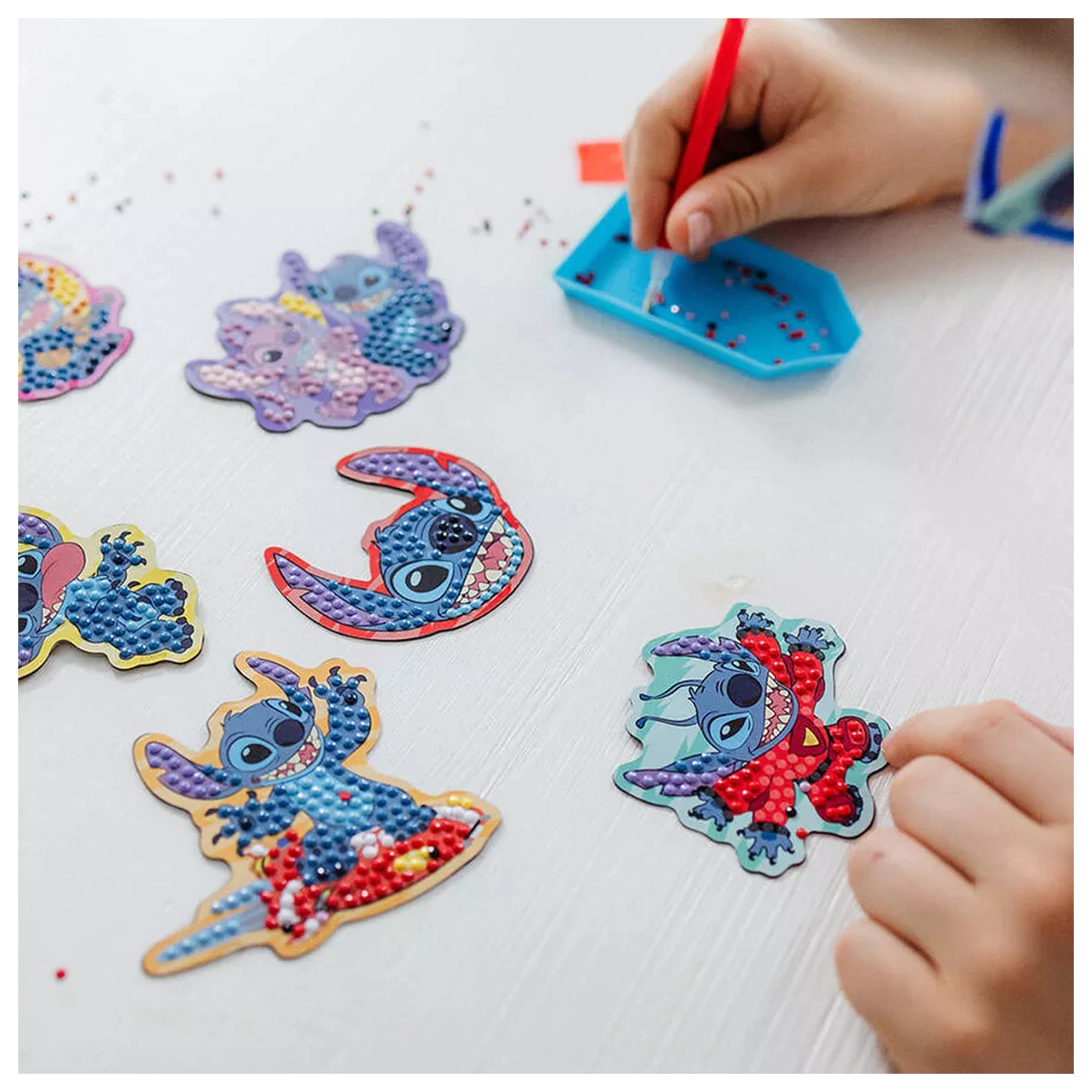 Lilo and Stitch Surf z diamanti obložen magnetni set fotografija izdelka