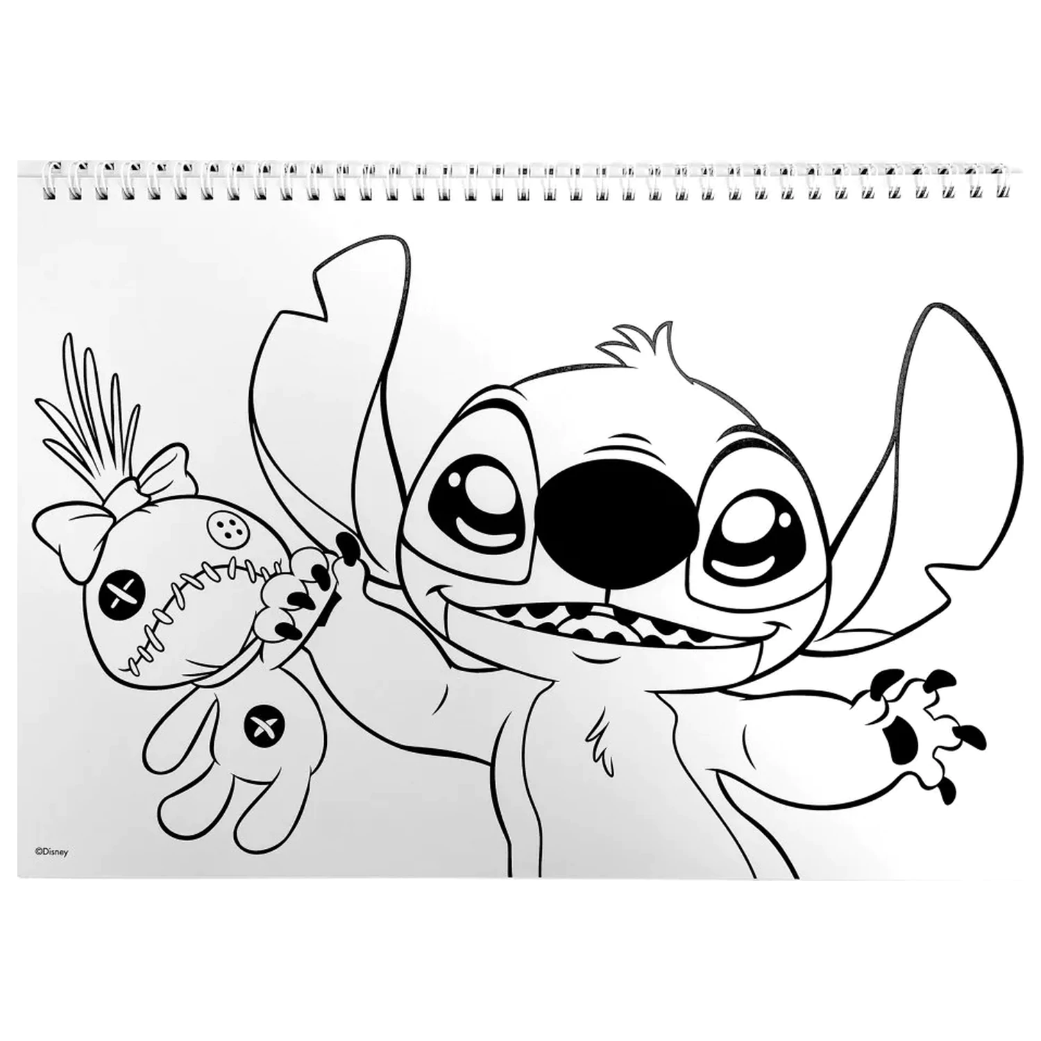 Stitch Universe A4 spiralni skicirni blok 40 listov z nalepkami fotografija izdelka