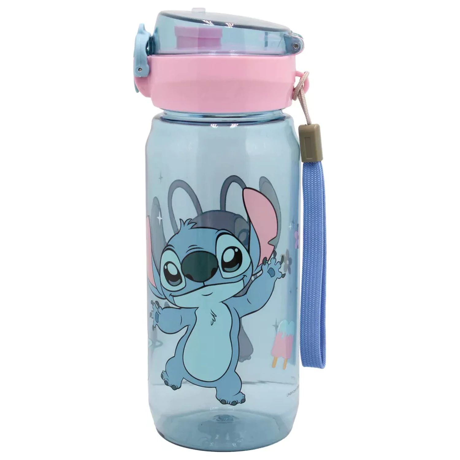 Stitch Universe plastična steklenica za vodo z obešalnikom 600 ml fotografija izdelka