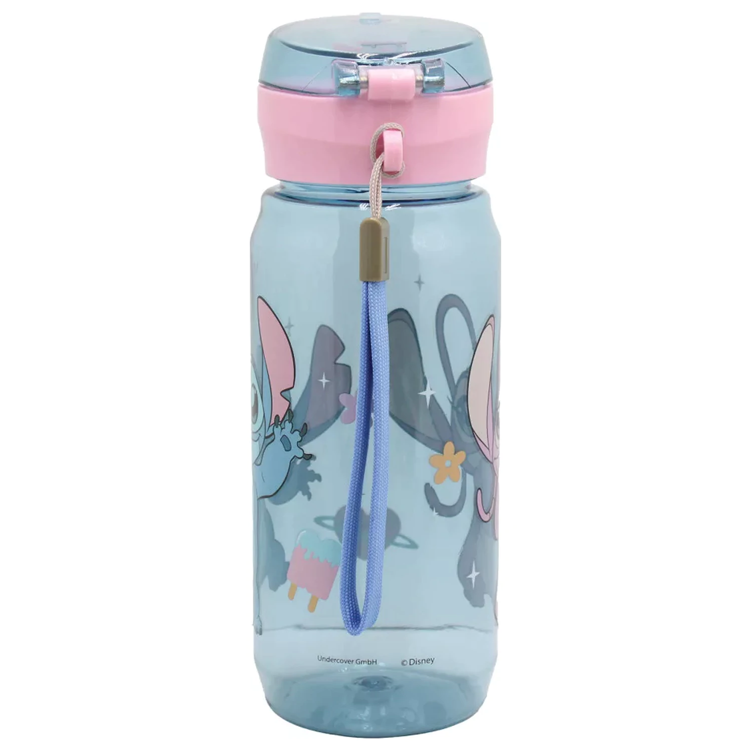 Stitch Universe plastična steklenica za vodo z obešalnikom 600 ml fotografija izdelka
