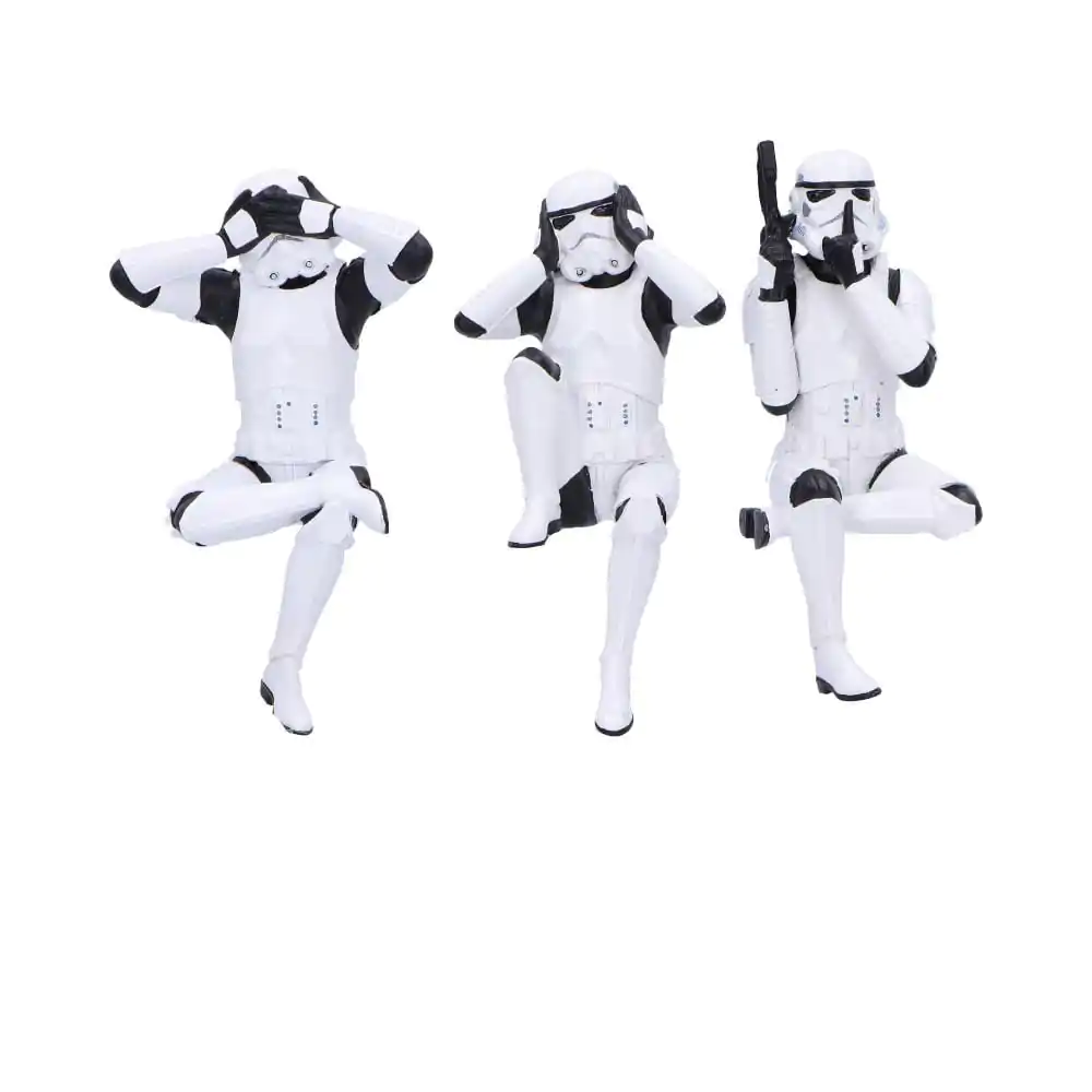 Figure Stormtrooper Treh Modrih Sedečih Stormtrooperjev 11 cm fotografija izdelka