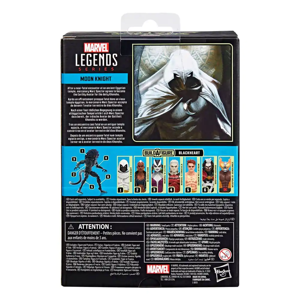 Strange Tales Marvel Legends Akcijska Figura Moon Knight (BAF: Blackheart) 15 cm fotografija izdelka