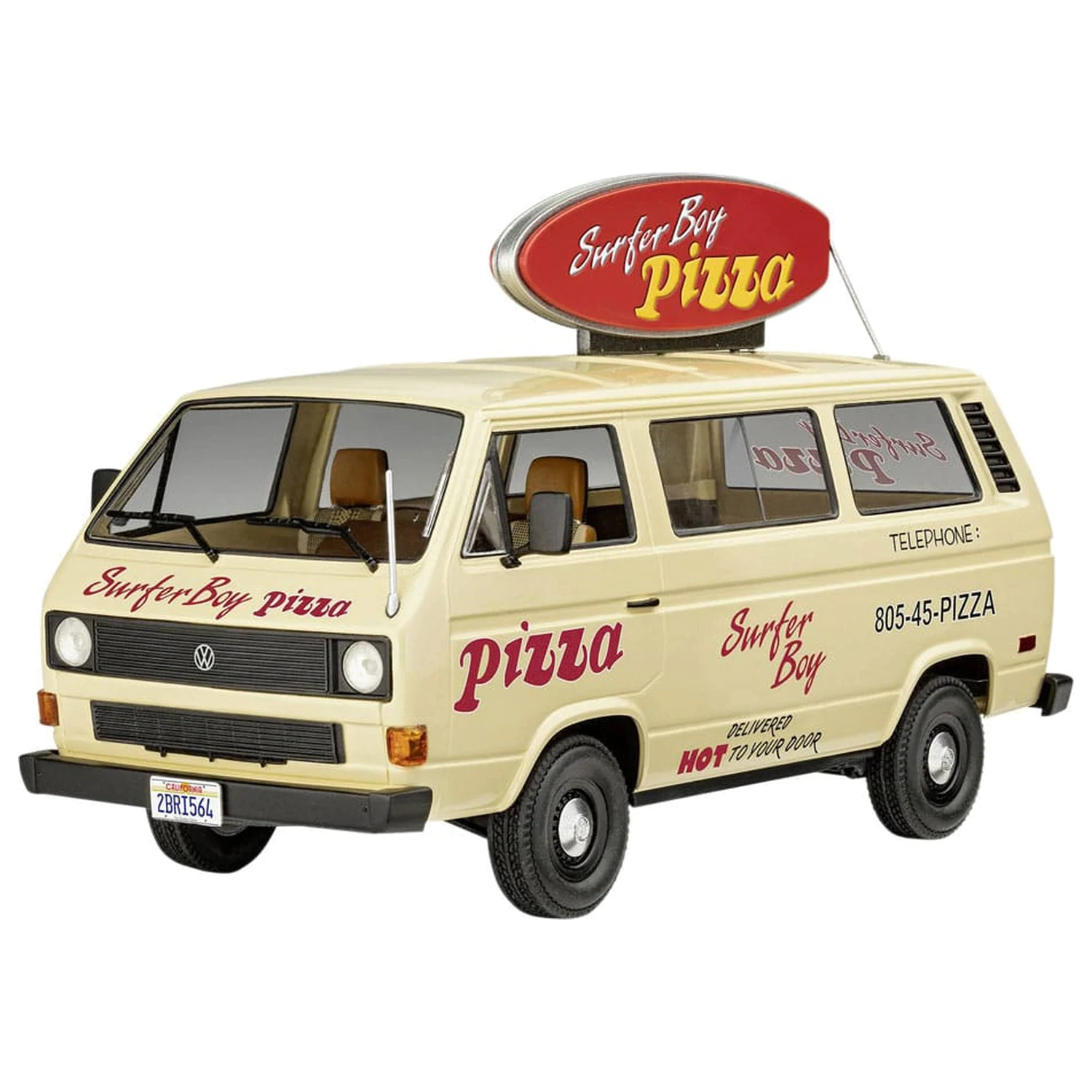Stranger Things Komplet modela 1/25 VW T3 Bus Surfer Boy 19 cm fotografija izdelka