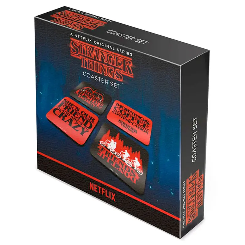 Stranger Things Podstavki 4-Pack Phrases fotografija izdelka