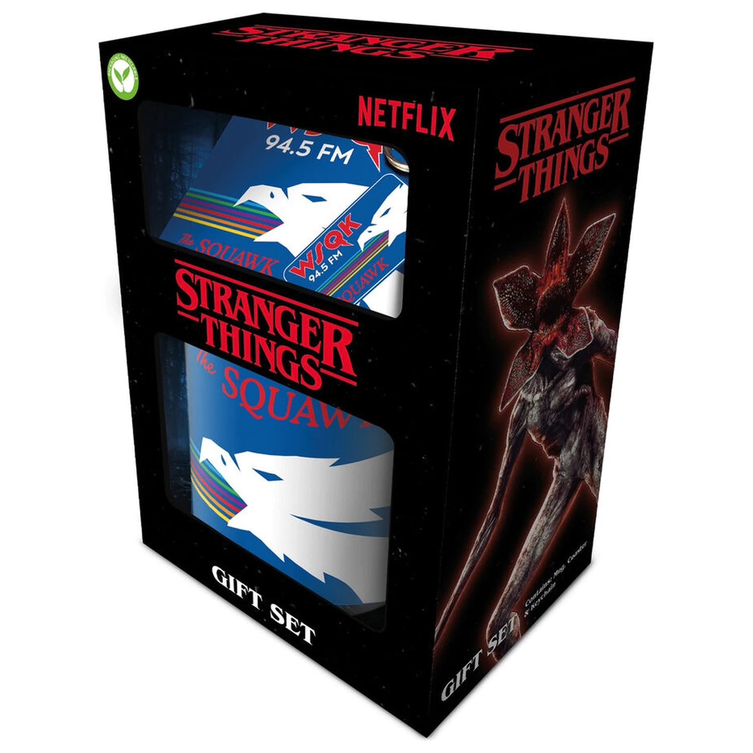 Stranger Things 5 komplet skodelica + podstavek + obesek za ključe fotografija izdelka