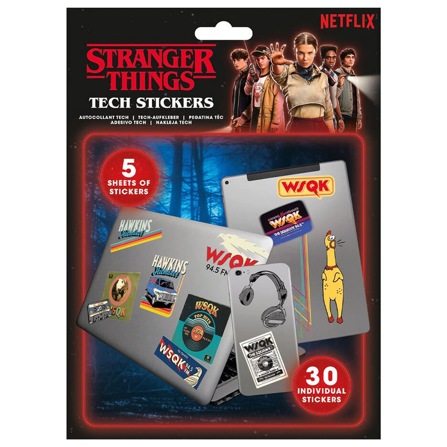 Stranger Things 5 nalepk fotografija izdelka
