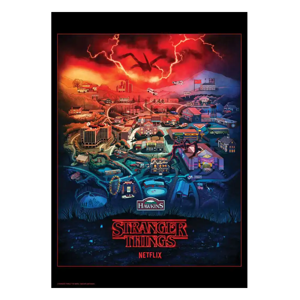 Stranger Things umetniški tisk Limited Edition 42 x 30 cm fotografija izdelka