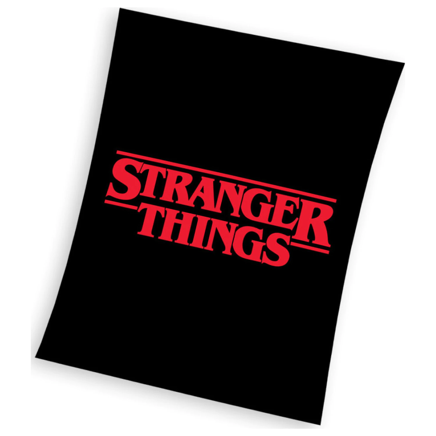 Stranger Things črna flis odeja fotografija izdelka