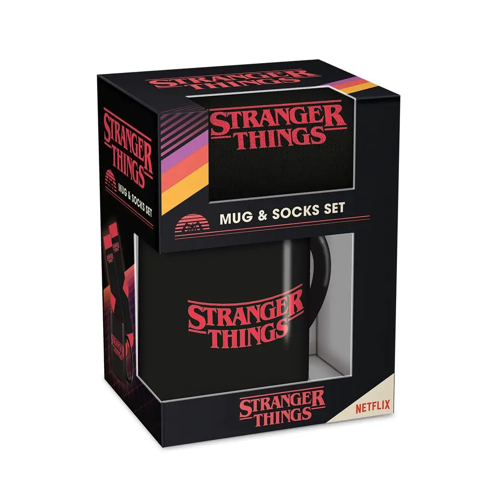 Stranger Things skodelica in komplet nogavic fotografija izdelka