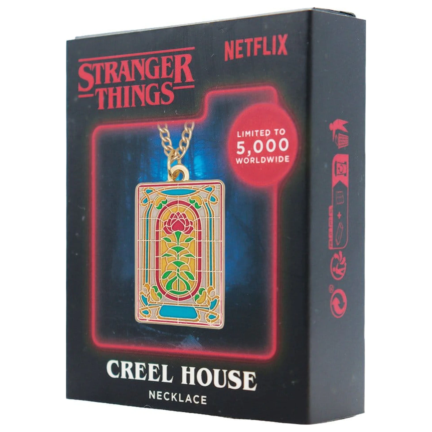 Stranger Things ogrlica Creel House Window Limited Edition 3 x 2 cm fotografija izdelka