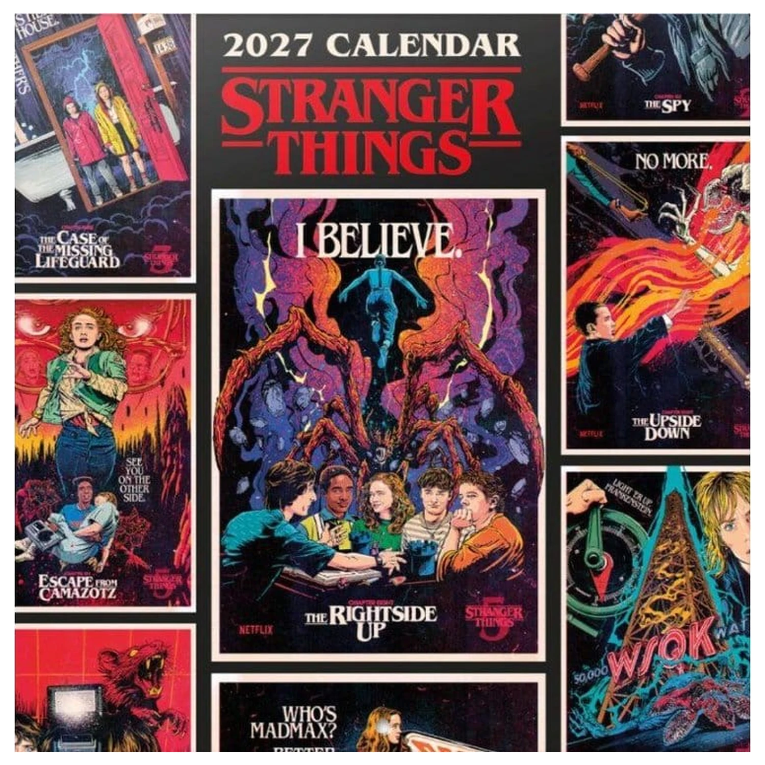 Stranger Things Stenski koledar 2027 30 x 30 cm fotografija izdelka