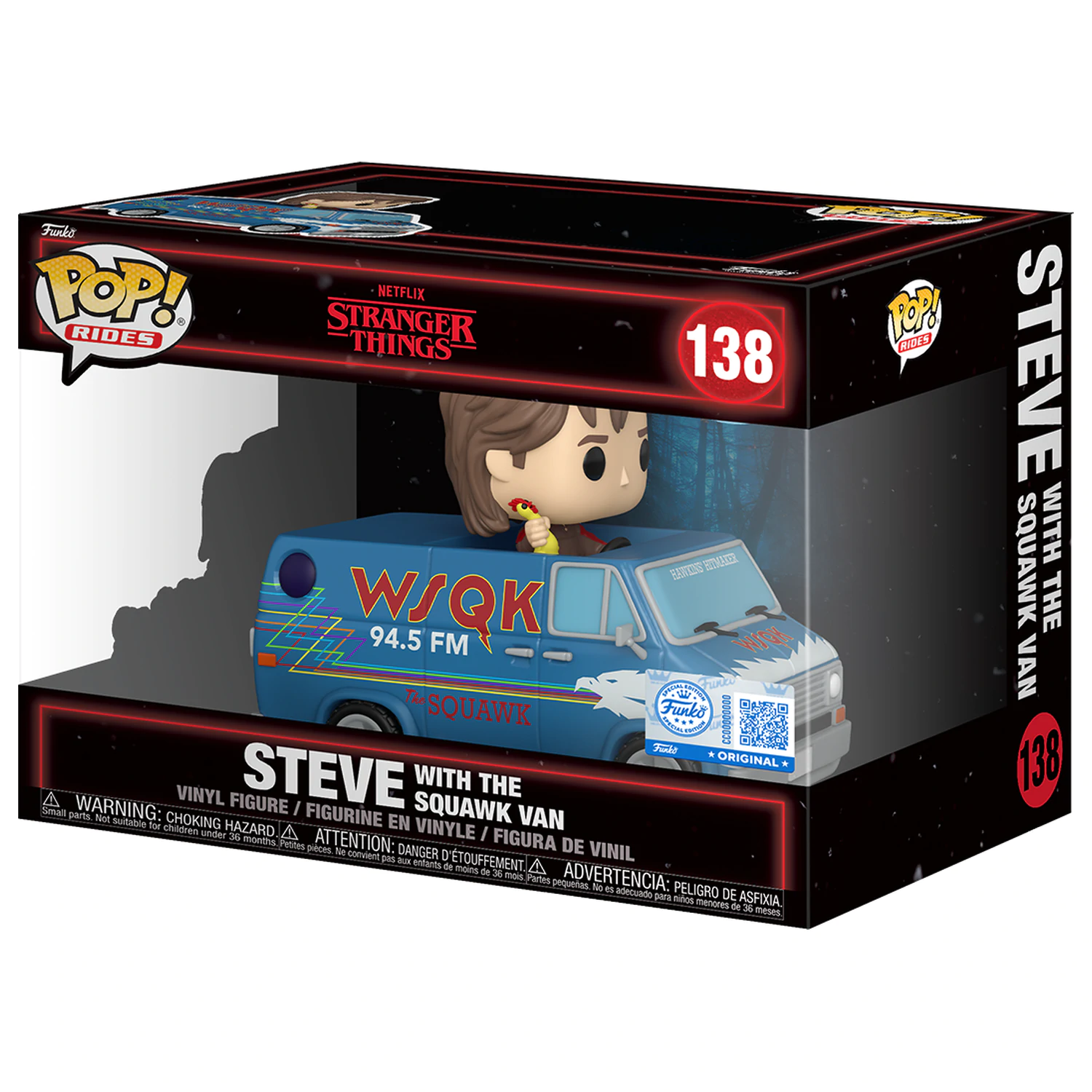 Stranger Things Funko POP! Rides Deluxe Vinyl Steve with The Squawk Van Exclusive 9 cm fotografija izdelka