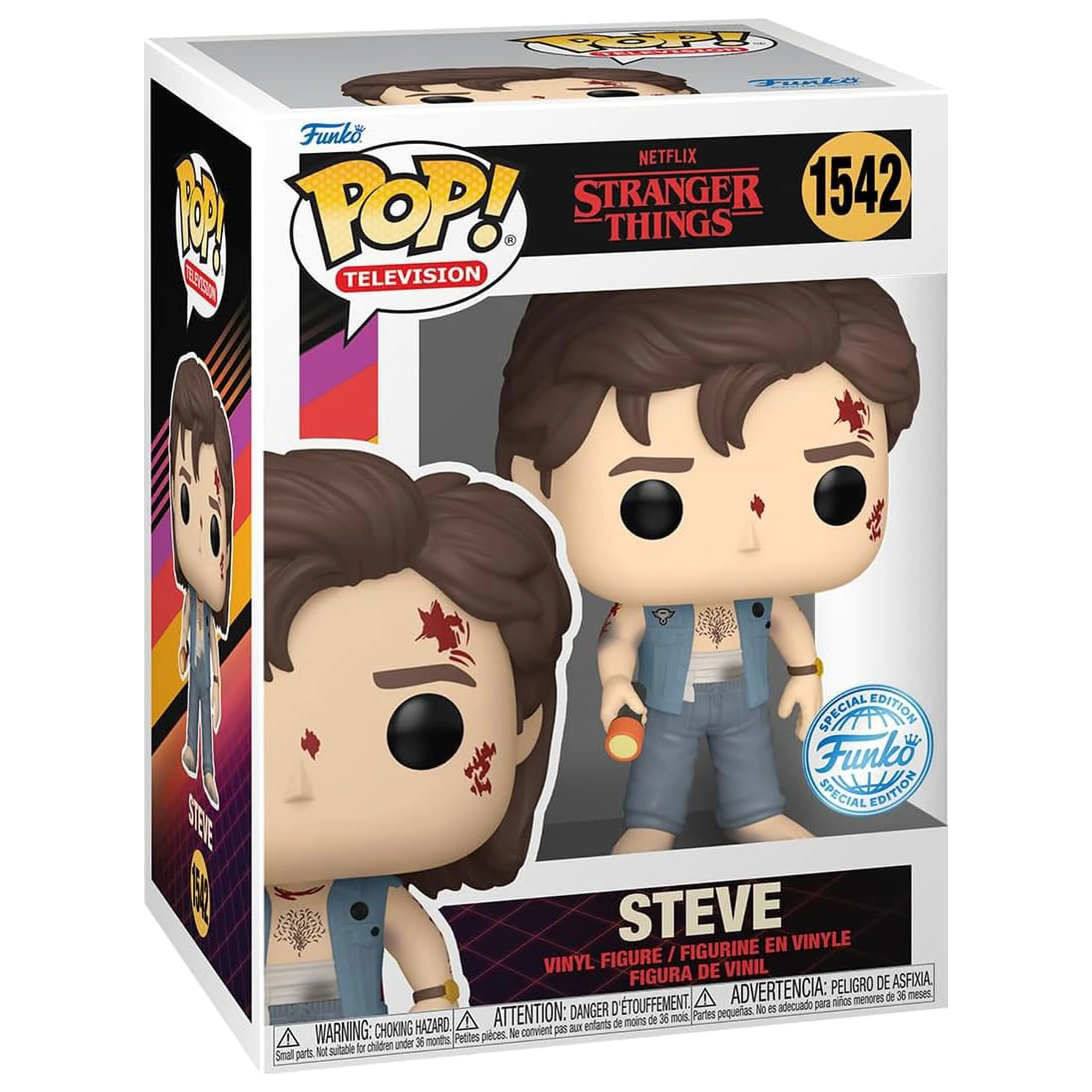 Stranger Things Funko POP! TV Vinilna figura Battle Damaged Steve Exclusive 9 cm fotografija izdelka