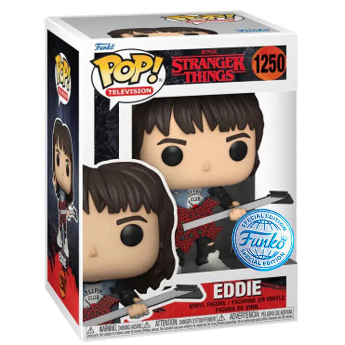 Stranger Things POP! TV Vinil Figura Eddie s kitaro Special Edition 9 cm fotografija izdelka