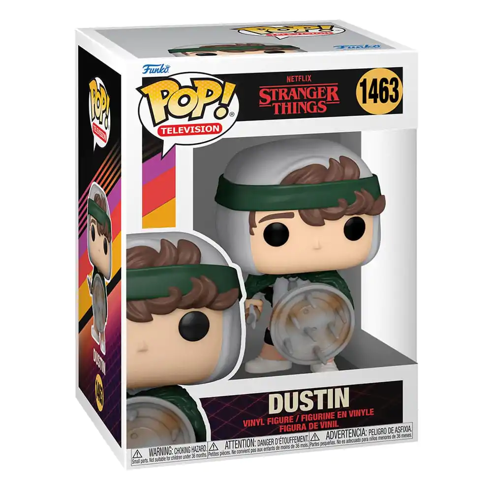 Stranger Things POP! TV Vinilna Figura Lovec Dustin s Ščitom 9 cm fotografija izdelka